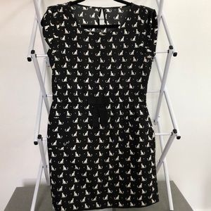 Fun dress with cat print